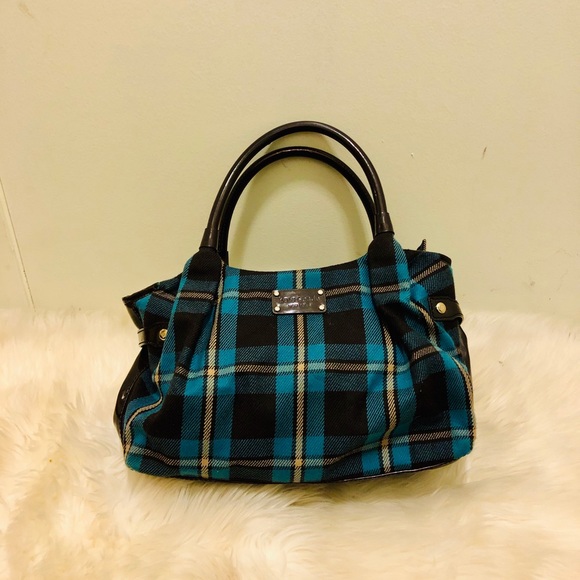 kate spade Handbags - Kate Spade Flannel Blue Plaid Handbag